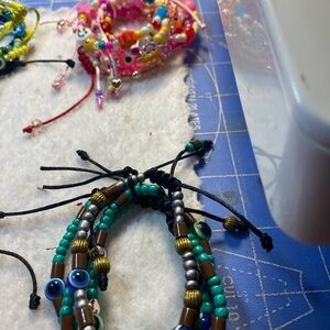 Colorful Beaded Kids Bracelet Set